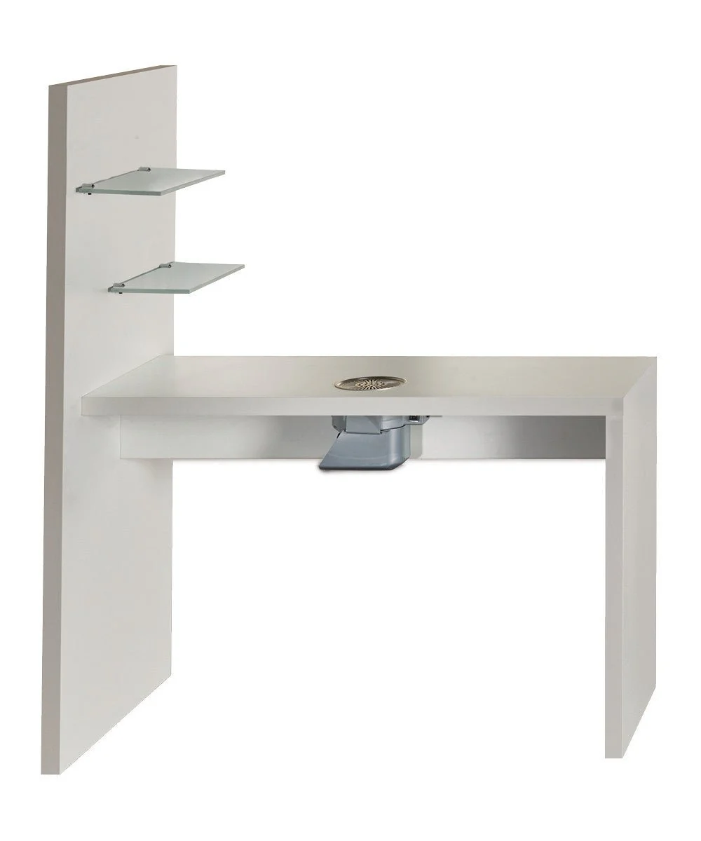 MB Glitter White Ash Manicure Table - Image 3