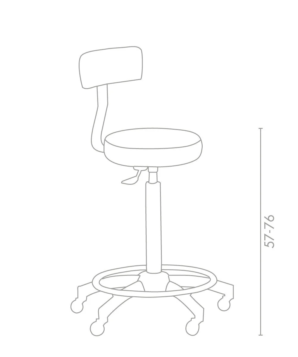 MB Montana Stool With Backrest