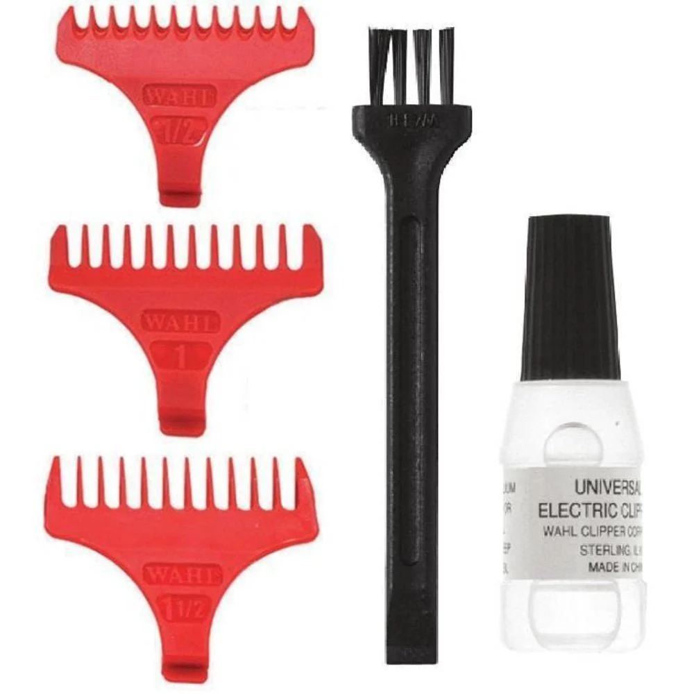 Wahl Opzetkamset Detailer T-Wide 38mm 3st Rood
